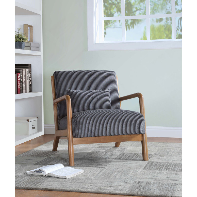 Chaise longue en bois, Gris, Brun