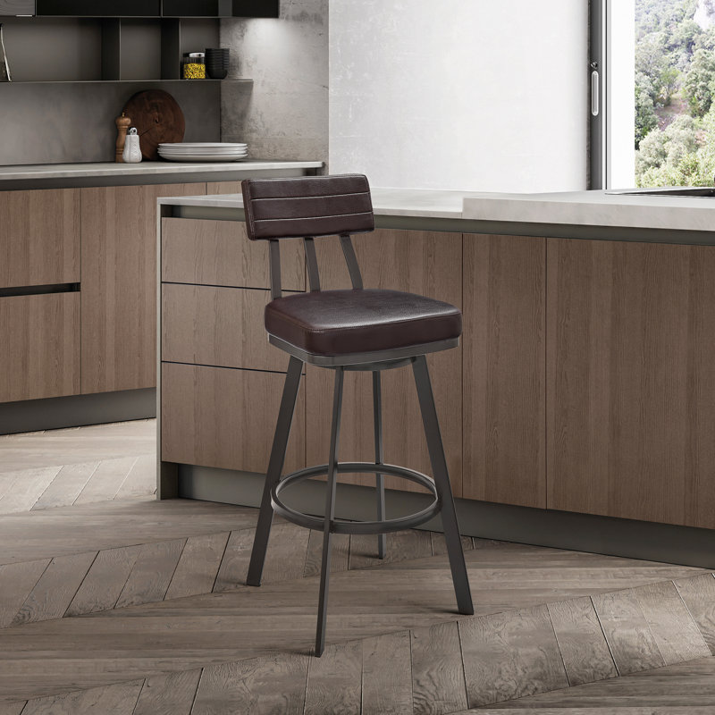 Tabouret de bar Bodhan, Brun, Tabouret de bar (siège d'une hauteur de 30 po)