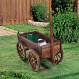 Blane Wood Wheelbarrow Planter