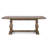 Caleb 78" Dining Table Distressed Brown