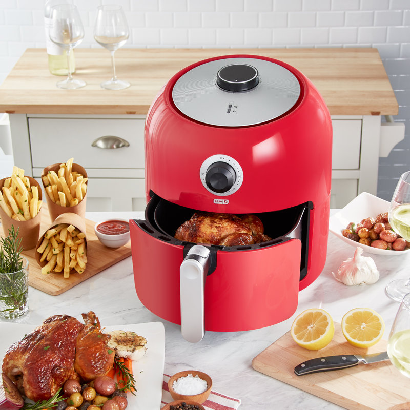 Dash 6 Quart Family Size Air Fryer, Red