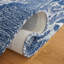 Tapis ivoire / bleu en laine / coton touffeté à la main Ikat-79975935
