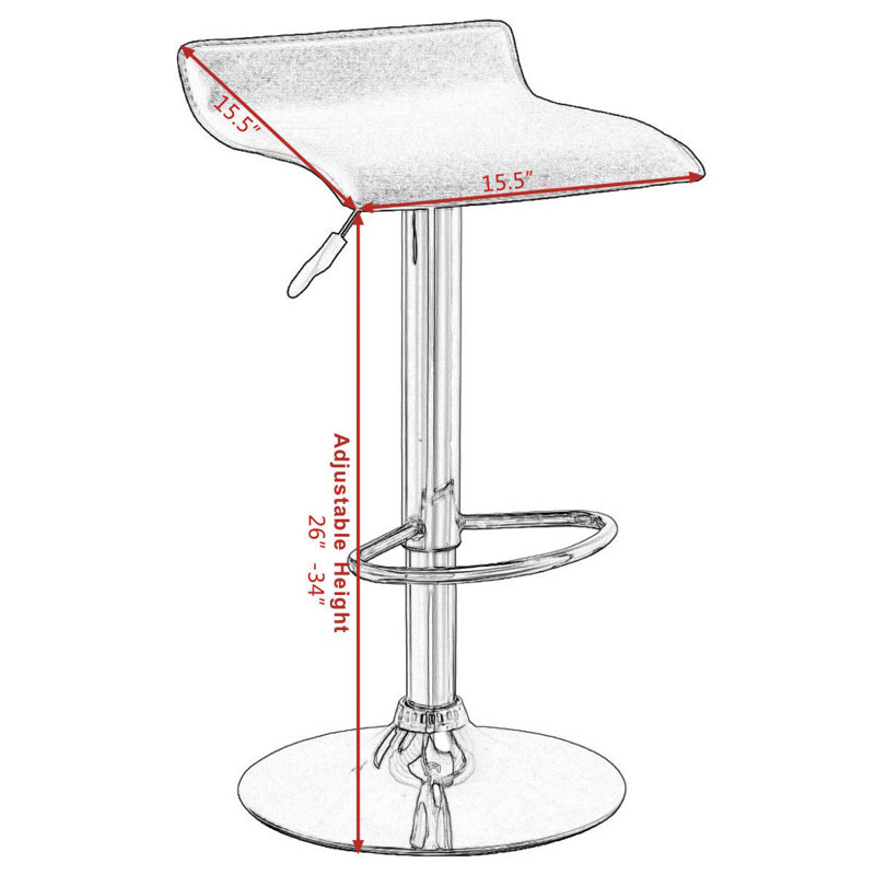 Tabouret de bar Tatum, Brun