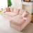 Pink Turtle Velvet Versatile Sofa: Convertible Twin-Seat & Right Chaise Lounge With Face-To-Face Seating, Switchable Between L-Shape And Straight Shape-1372210975-1370968050