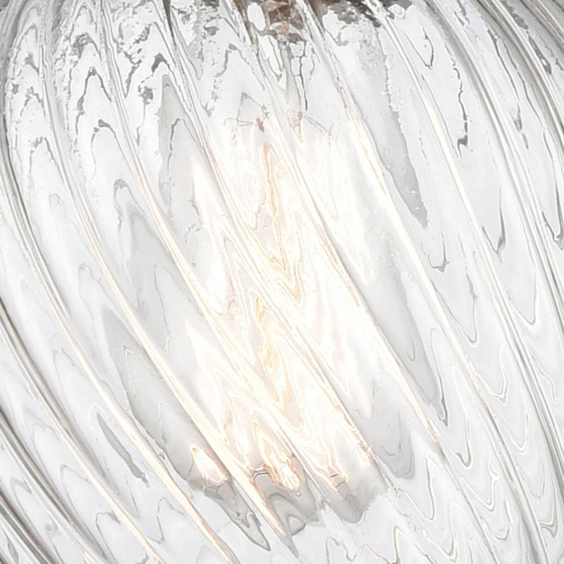 Luminaire suspendu simple géométrique 1 lumière Montrose, Bronze huilé, DEL
