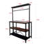 Versatile 3 Tier Kitchen Island Table With Storage, Microwave Stand, And Bakers Rack For Efficient Space Utilization