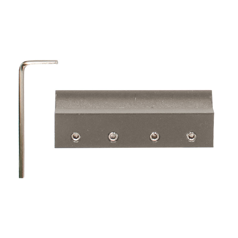 Connecteur de rail pour échelle Frisco, Nickel satiné