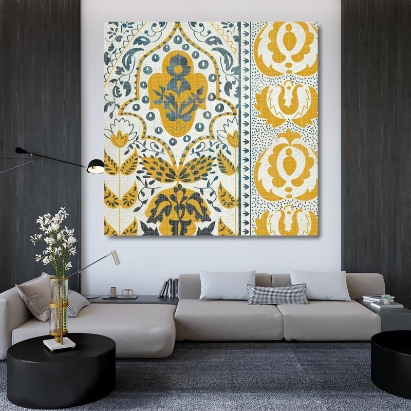 Art sur toile tendue Art Gallery, Zarris, Chariklia, titre: Exotic Journey III, H 36 po x l 36 po