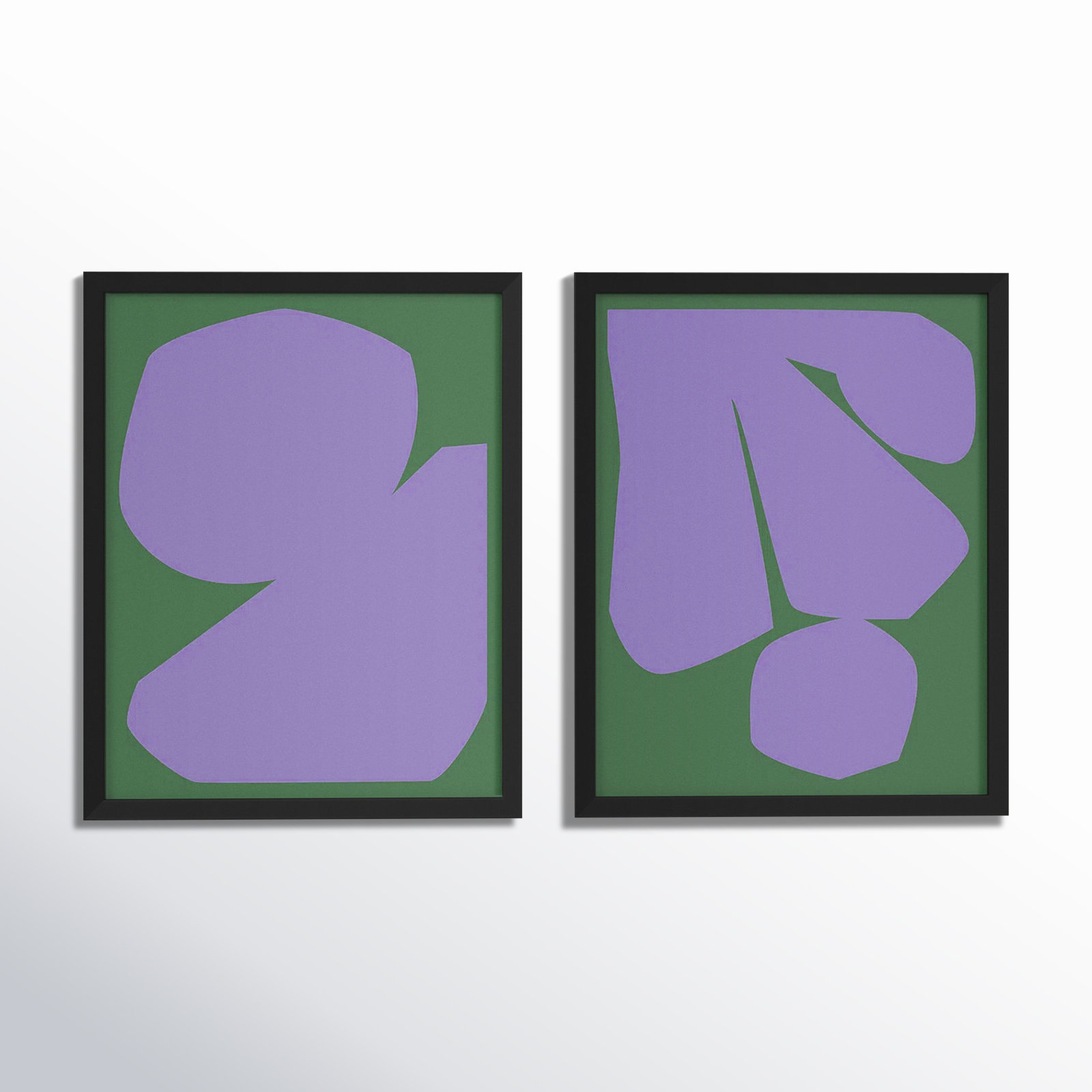 Element. Set Of 2 by Michael Kempen, Black Framed, 20"H x 16"W x 1.25"D