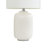  Gillermo 19.2in 1-light Farmhouse White Modern Ceramic Table Lamp With Linen Lampshade For Bedroom,living Room,nightstand