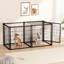 Cage pour chien chenil pour petits chiens de taille moyenne, parc pour chiots avec dessus, cage pour animaux de compagnie, intérieur.-1070038519