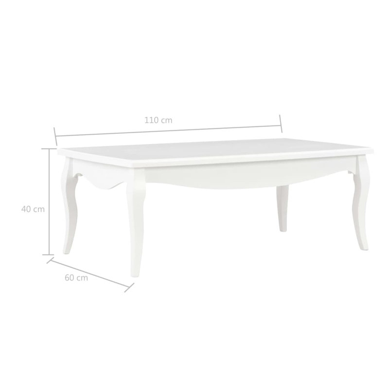 Rudden Coffee Table, White