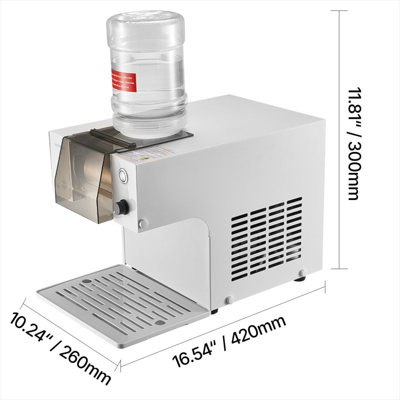 Machine à glaçons en blanc et acier inoxydable, production quotidienne de 132 lb, autoportante
