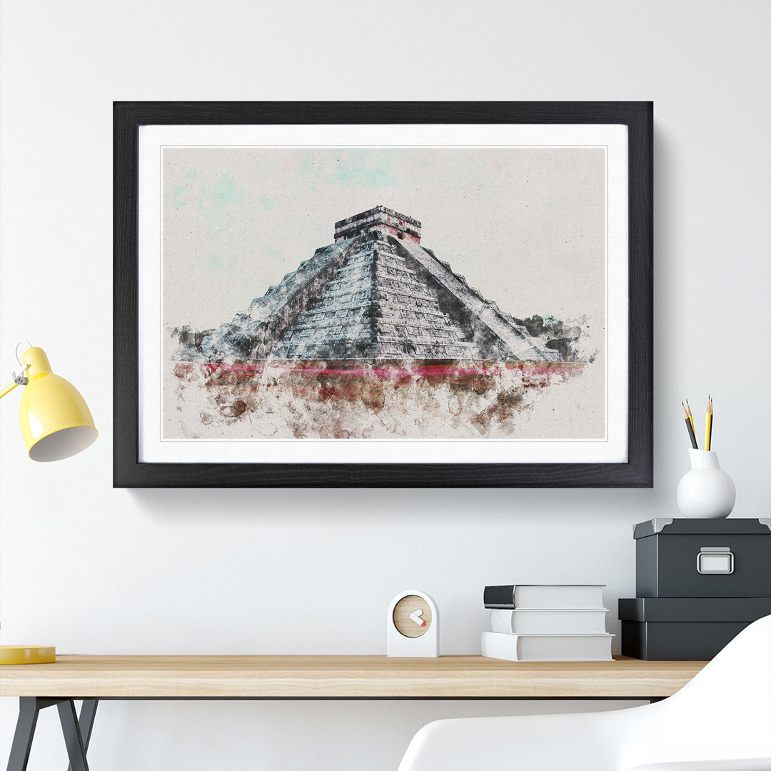 Chichen Itza in Mexico - Picture Frame Painting