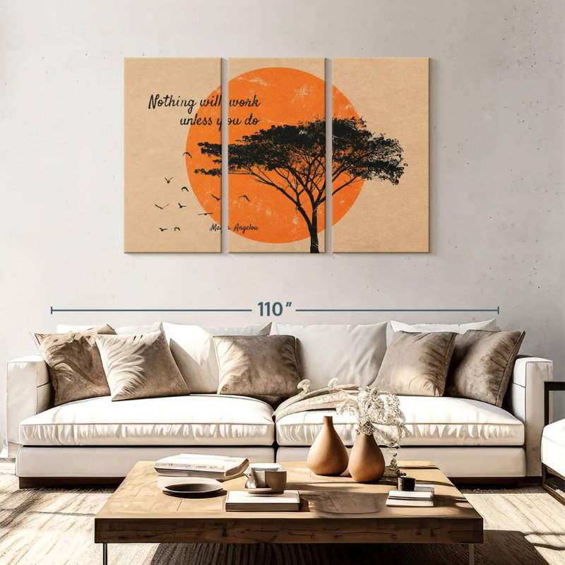 Tergel Nothing Will Work Quote, 48" H x 74" W