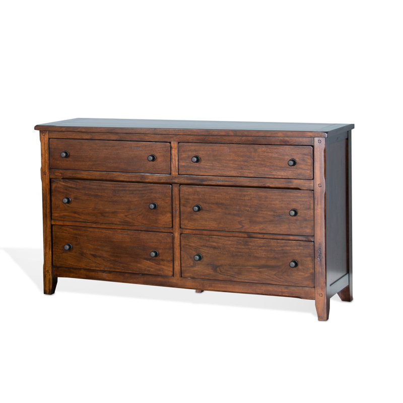 Deniela 64'' W 6 - Drawer Dresser, Dark Chocolate