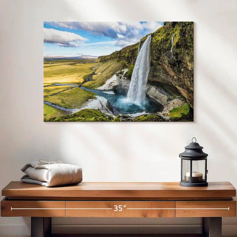 Alvord Seljalandsfoss Waterfall I, H 16 po x l 24 po