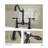 Kingston Brass Tudor Two-Handle 2-Hole Deck Mount Bridge Kitchen Faucet-11174586