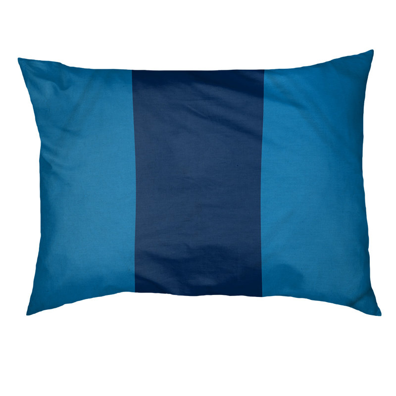 Coussin Cleveland, Petit (l 28 po x P 18 po x H 6 po), Bleu poudre / bleu marine