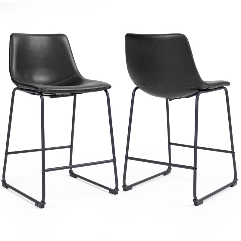Ensemble de 2 tabourets de comptoir Adan, Tabouret de comptoir (siège d'une hauteur de 23,5
