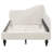Beige Twin Daybed With Strong Solid Wood Legs And Linen Upholstery L-shaped In --435602790