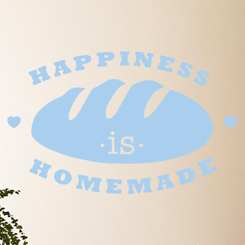 Happiness Is Homemade Loaf of Bread Wall Sticker