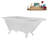 62" Streamline Clawfoot Tub,Tray,Drain, Clawfeet-101628987-102218230