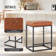 Romigh Upholstered Counter Stool with Metal Frame (Set of 3)