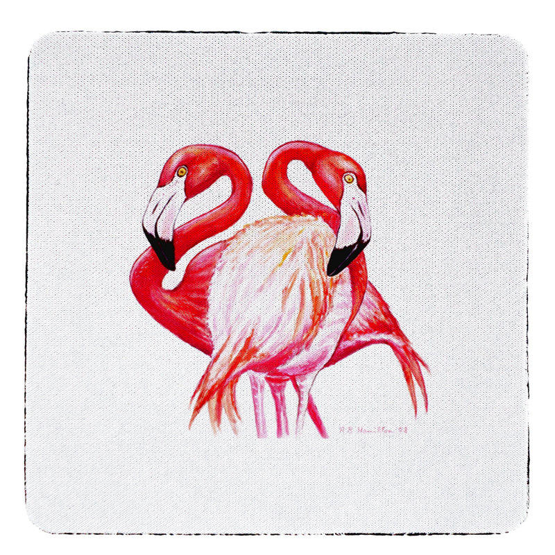Sous-verre deux flamant roses Trujillo