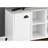 Industrial-Style 48" Tv Stand, White Grey Laminate Cabinet With Storage, Black Metal For Living Room & Bedroom Modern Stand 48 Inch, And Cabinet, Metal, Industrial Style