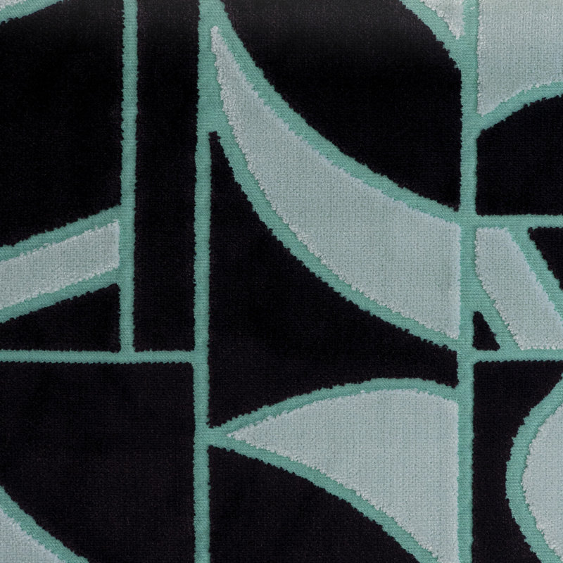 Tissu de revêtement en velours Sinatra, Menthe Modsqud