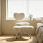 Chaise de méditation Plus, chaise de bureau à pieds croisés avec roues et support lombaire, tabouret réglable Fidget - Teddy-115194029-122720399