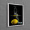 Art moderne sur toile de coton moderne avec un motif de citron jaune vif parfait pour le décor de la chambre à coucher et de la cuisine dans des tons vifs et rafraîchissants