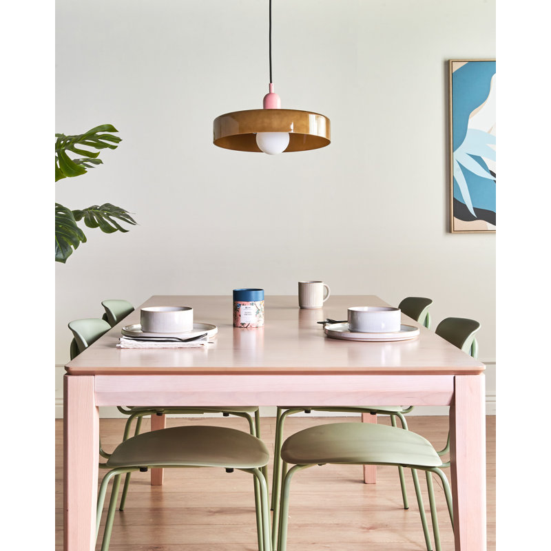 Glass Pendant Lamp PAALA, Olive Green