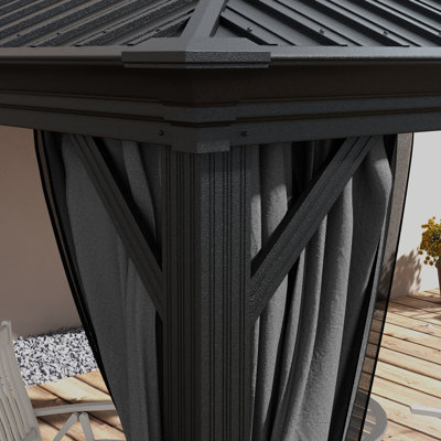 10 Ft. W x 10 Ft. D Aluminum Patio Gazebo