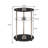 Edwin 25.25'' No Tools 3 Tier Glass Round End Table-1595204277