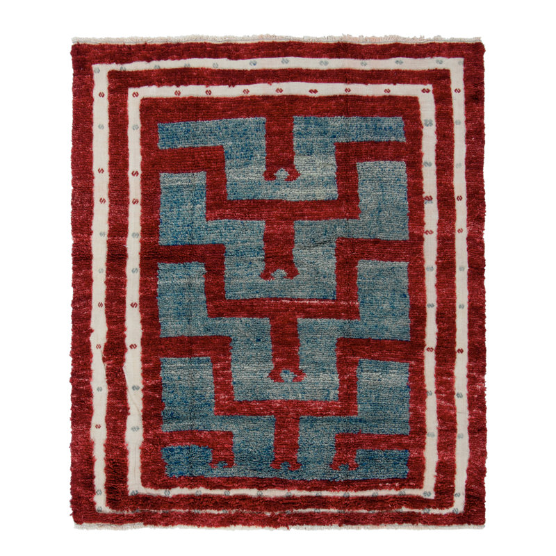 One-of-a-Kind 4'8" X 5'10" Hand Knotted Area Rug