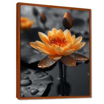 Blanc blanc, reflet de lotus photo III - Lotus, art mural, salon