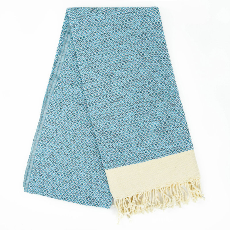 Débarbouillette peshtemal Severina, Turquoise