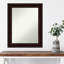 Miroir d'appoint mural en plastique brun-1820010230