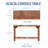 Backyard Discovery Acacia Wood Farmhouse Narrow Console Table with Lower Storage Shelf