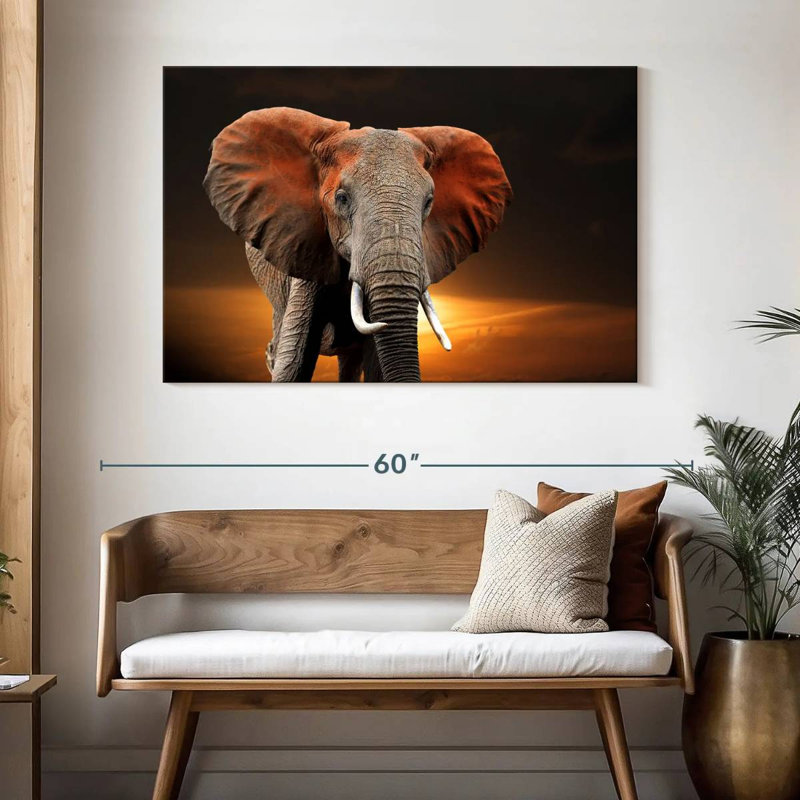 Kenyan Elephant, 32" H x 48" W