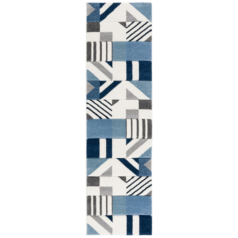 Jeromie Performance Geometric Rug, Runner 2'3" x 8'