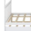 Lit superposé avec lit gigogne et escalier transformable en trois lits au design classique à lattes-134703499
