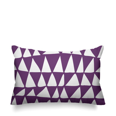 Housse et insert de coussin rectangulaire d'extérieur dessiné à la main Lani