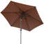Martigues 2.5m Traditional Parasol with Lights-358898745