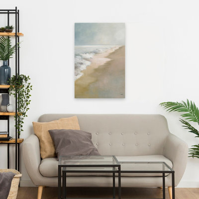 Art de la plage et de la marée bleue