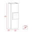 Light Oak And White 3-Shelf Rectangle Medicine Cabinet