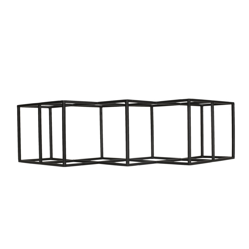 Support à vin de table pour 7 bouteilles, H 6,5 po x l 23,75 po x P 9,25 po