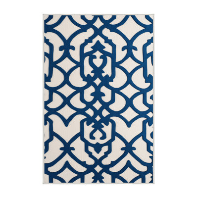 Machine Washable Trellis Beige Area Rug